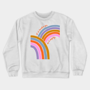 Retro Rainbow Art Crewneck Sweatshirt